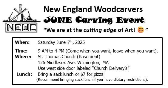 NEWC April Woodcarving Event