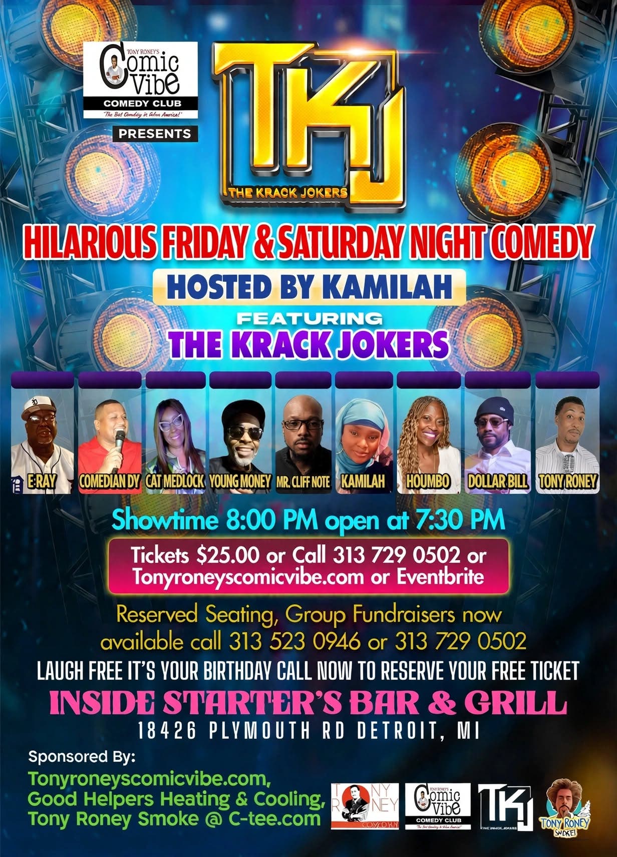 Hilarious Friday & Saturday Night Comedy – Hosted by Kamilah