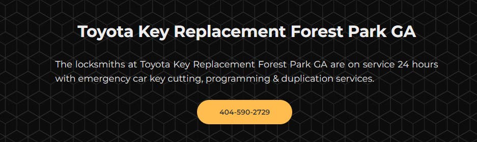 Toyota Key Replacement Forest Park