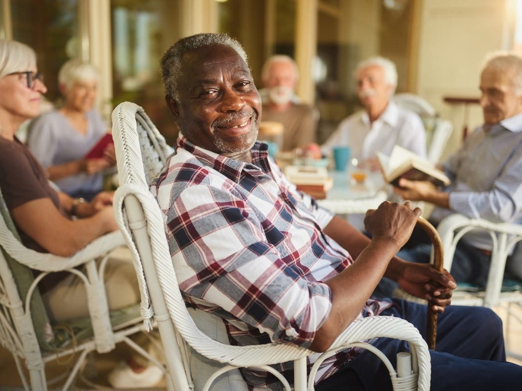 Enjoying time with friends is part of the active, connected lifestyle residents can experience at Arbor View Senior Living.