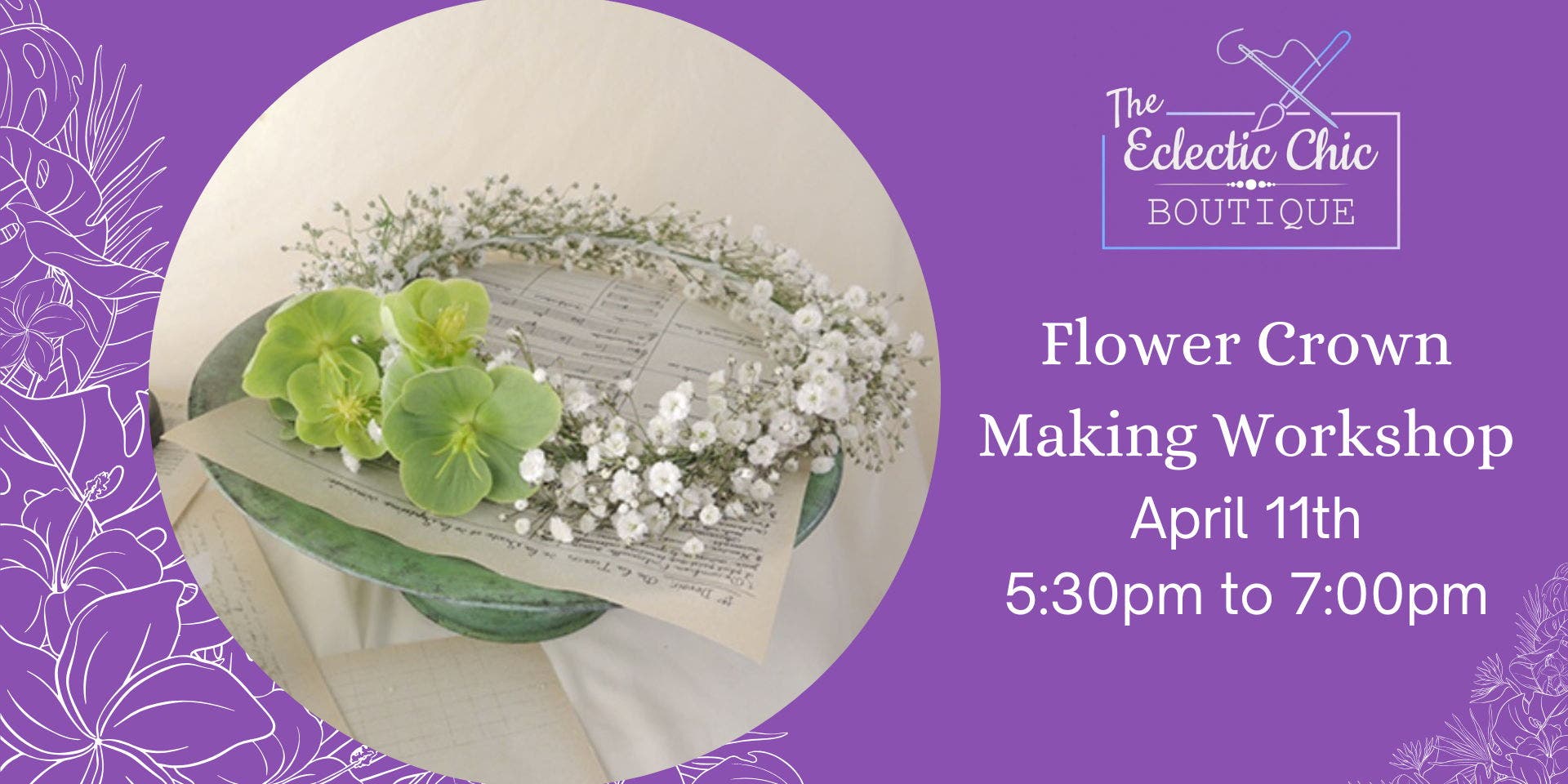 Flower Crown Making Workshop