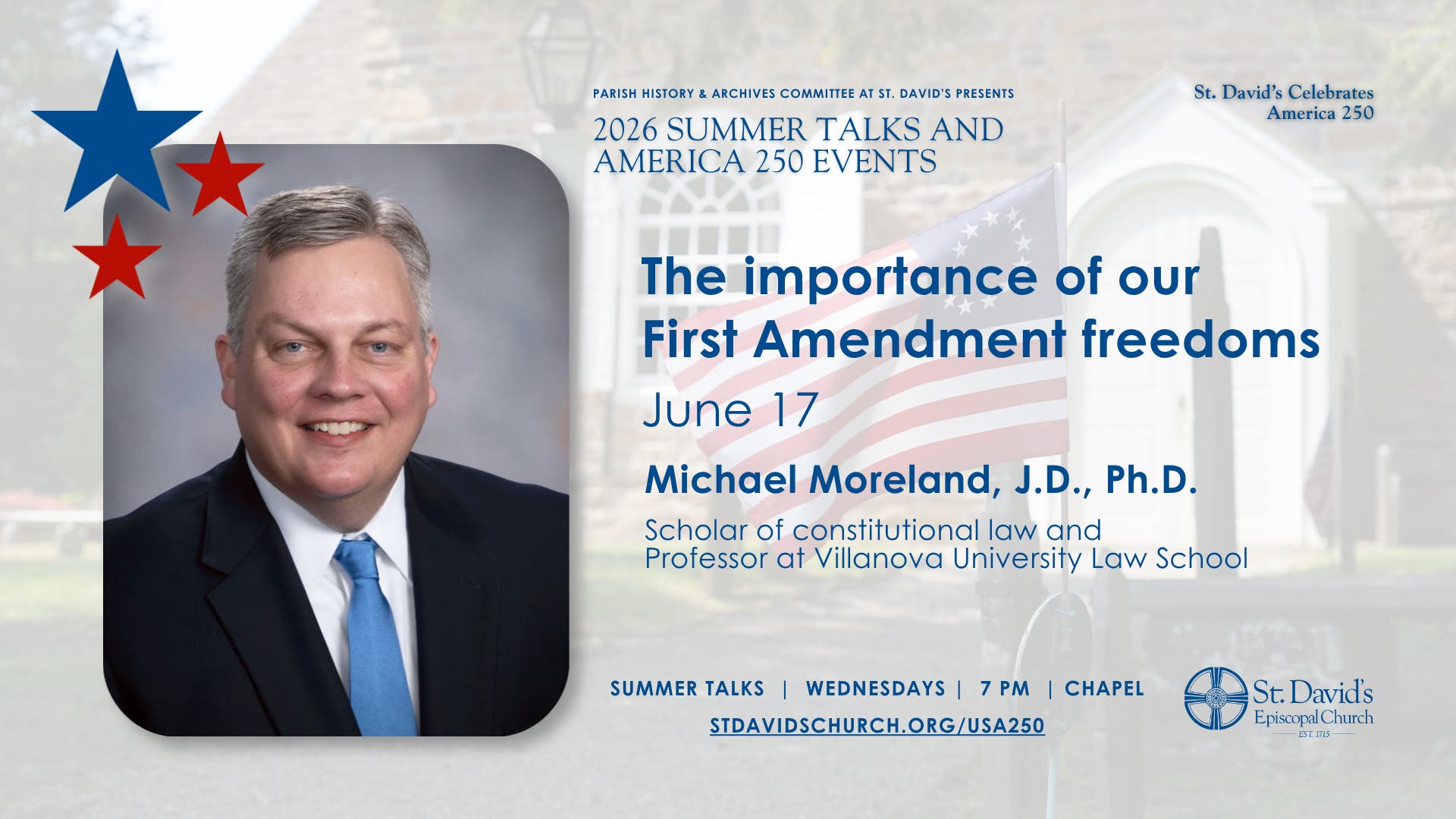 The Importance Of Our First Amendment Freedoms with Michael Moreland, J.D., Ph.D.