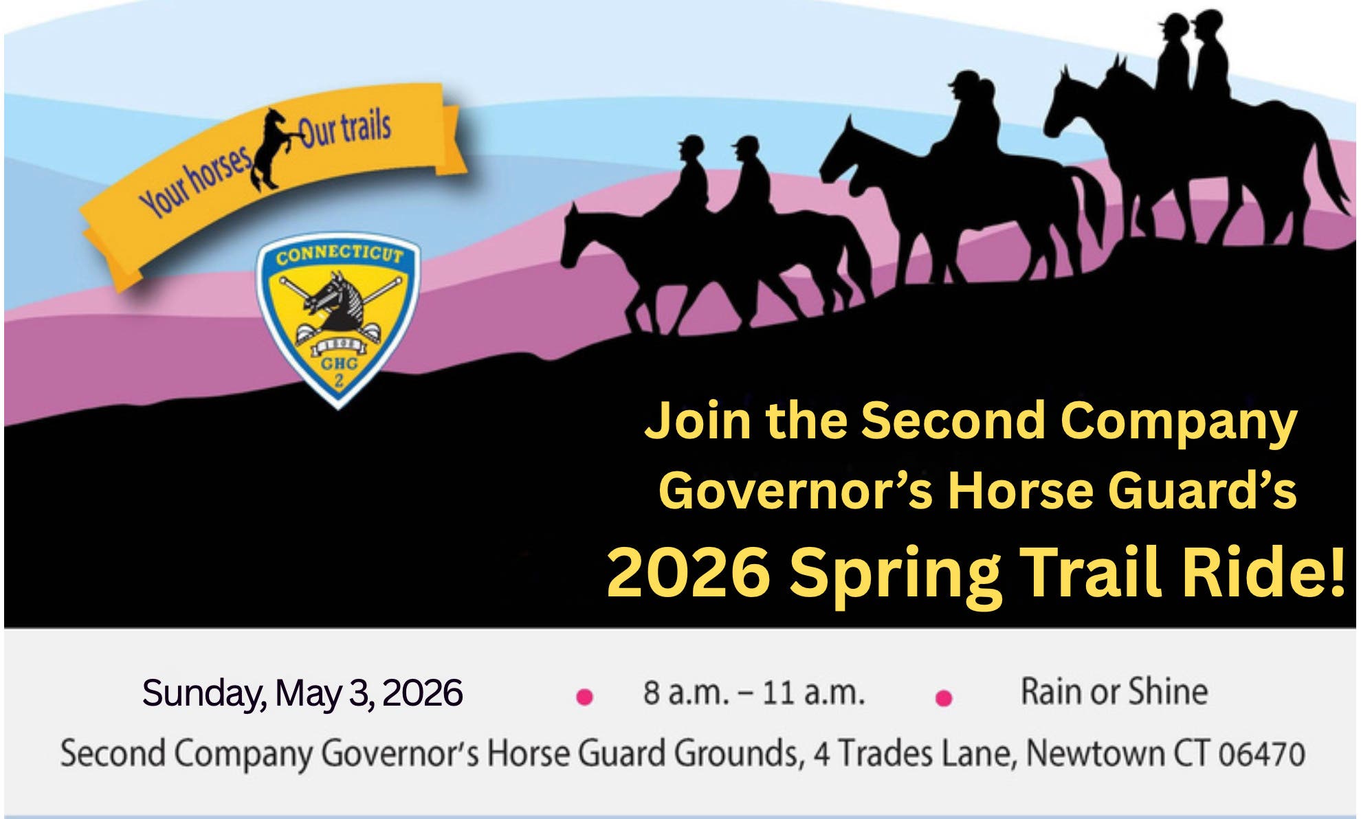 Second Company Governor's Horse Guard's 2026 Spring Trail Ride