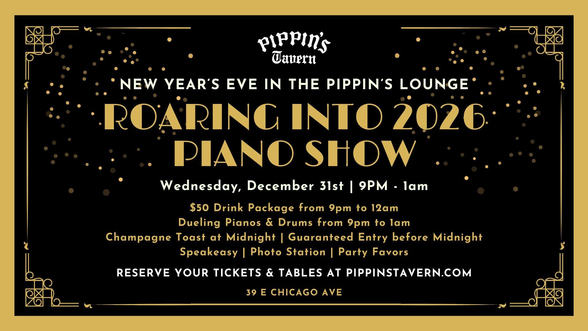 New Year's Eve 2026 at Pippin's Tavern