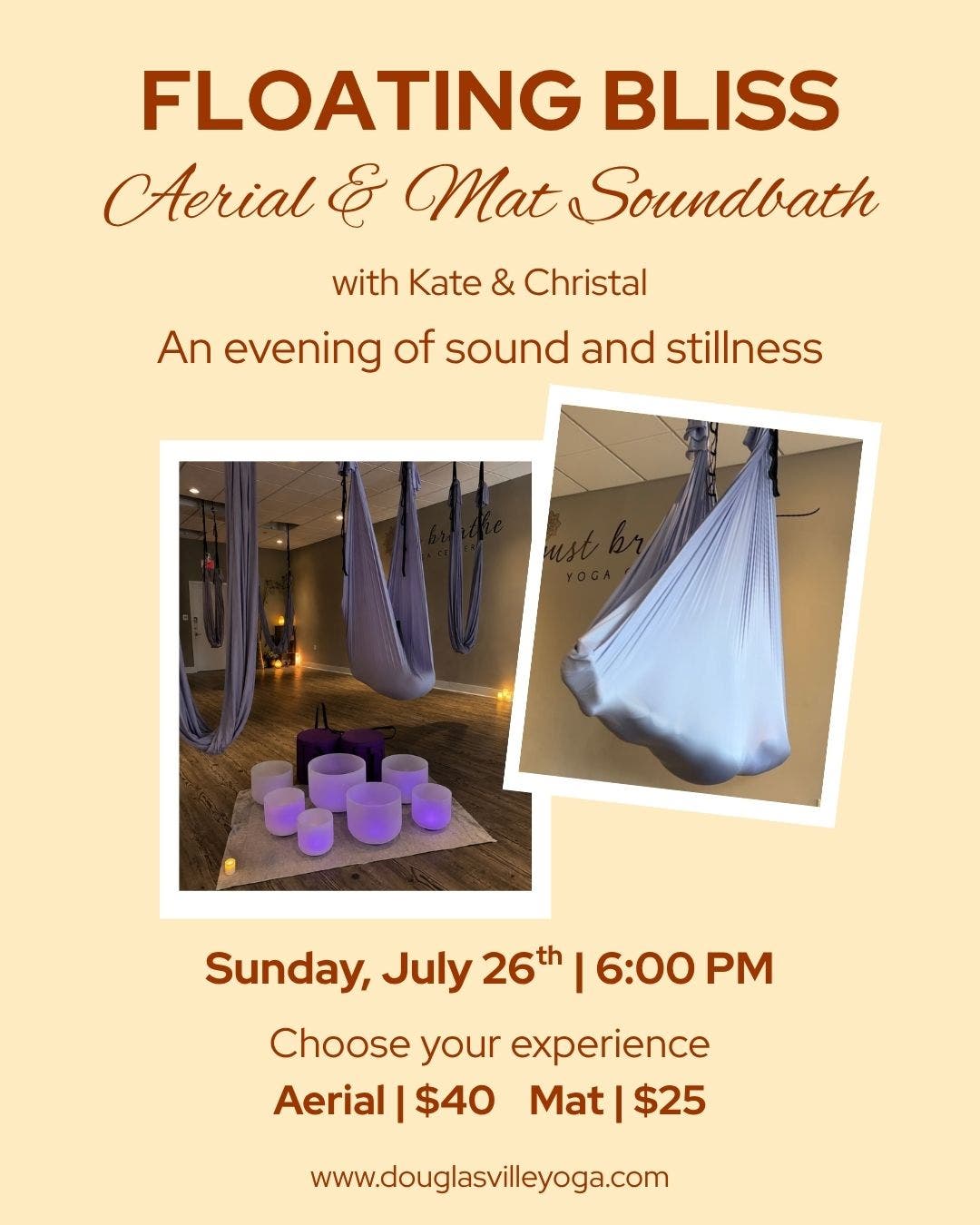 Floating Bliss Aerial & Mat Soundbath