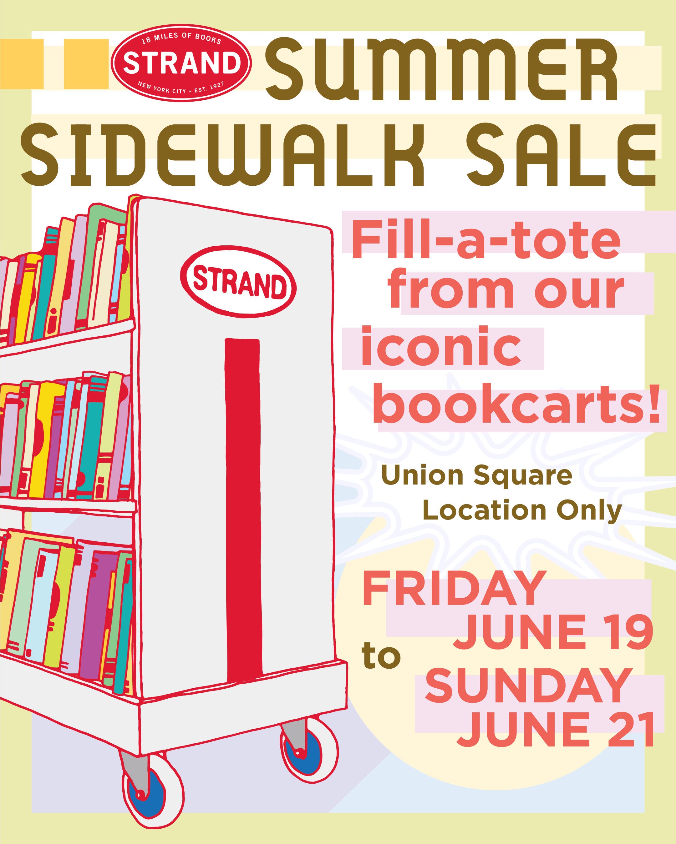 Strand Bookstore Summer Sidewalk Sale!