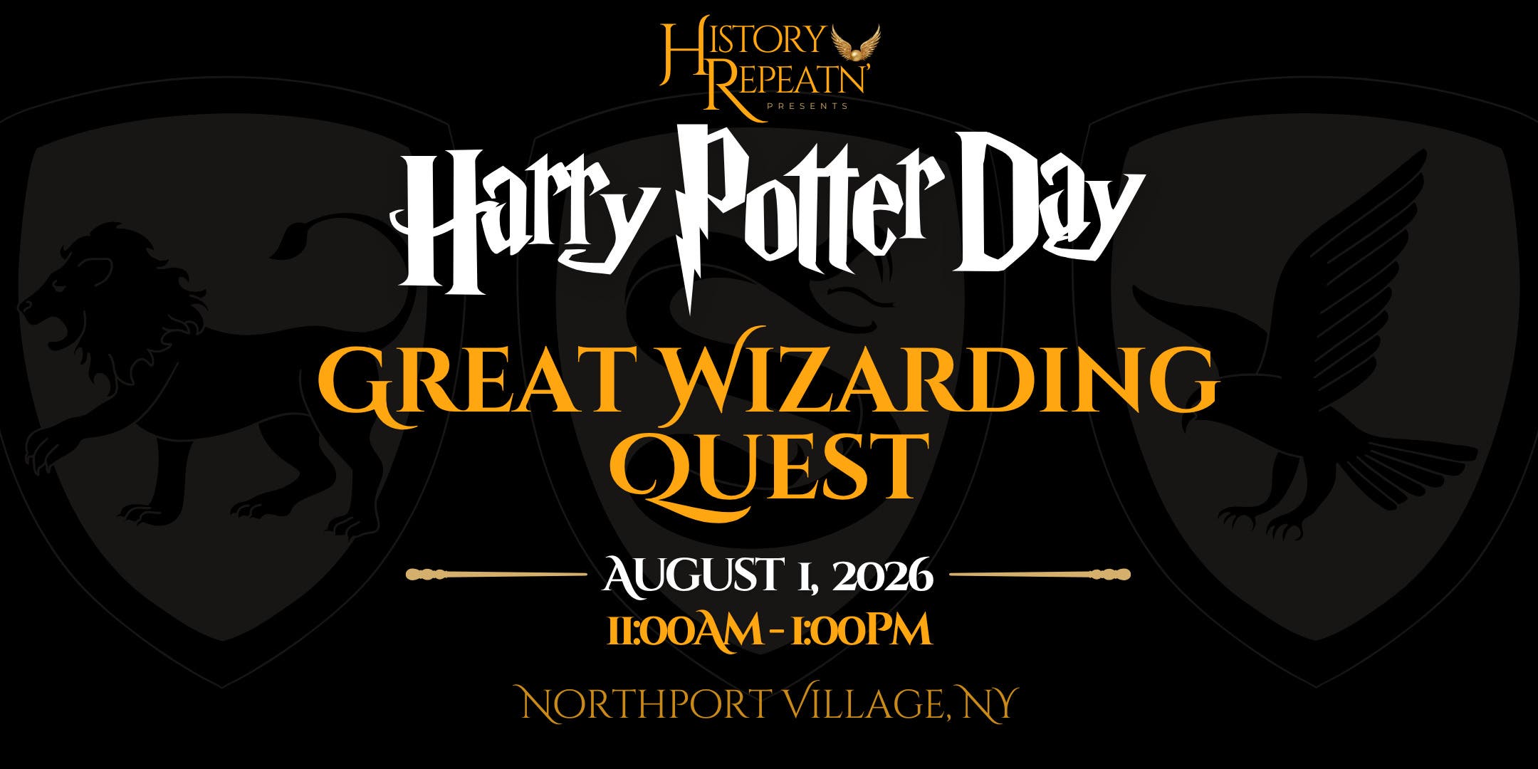 Harry Potter Day in Northport Village: The Great Wizarding Quest (All Ages)