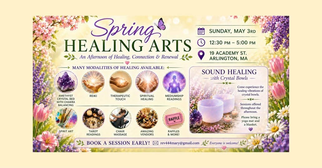 Greater Boston Church of Spiritualism Healing Arts Festival