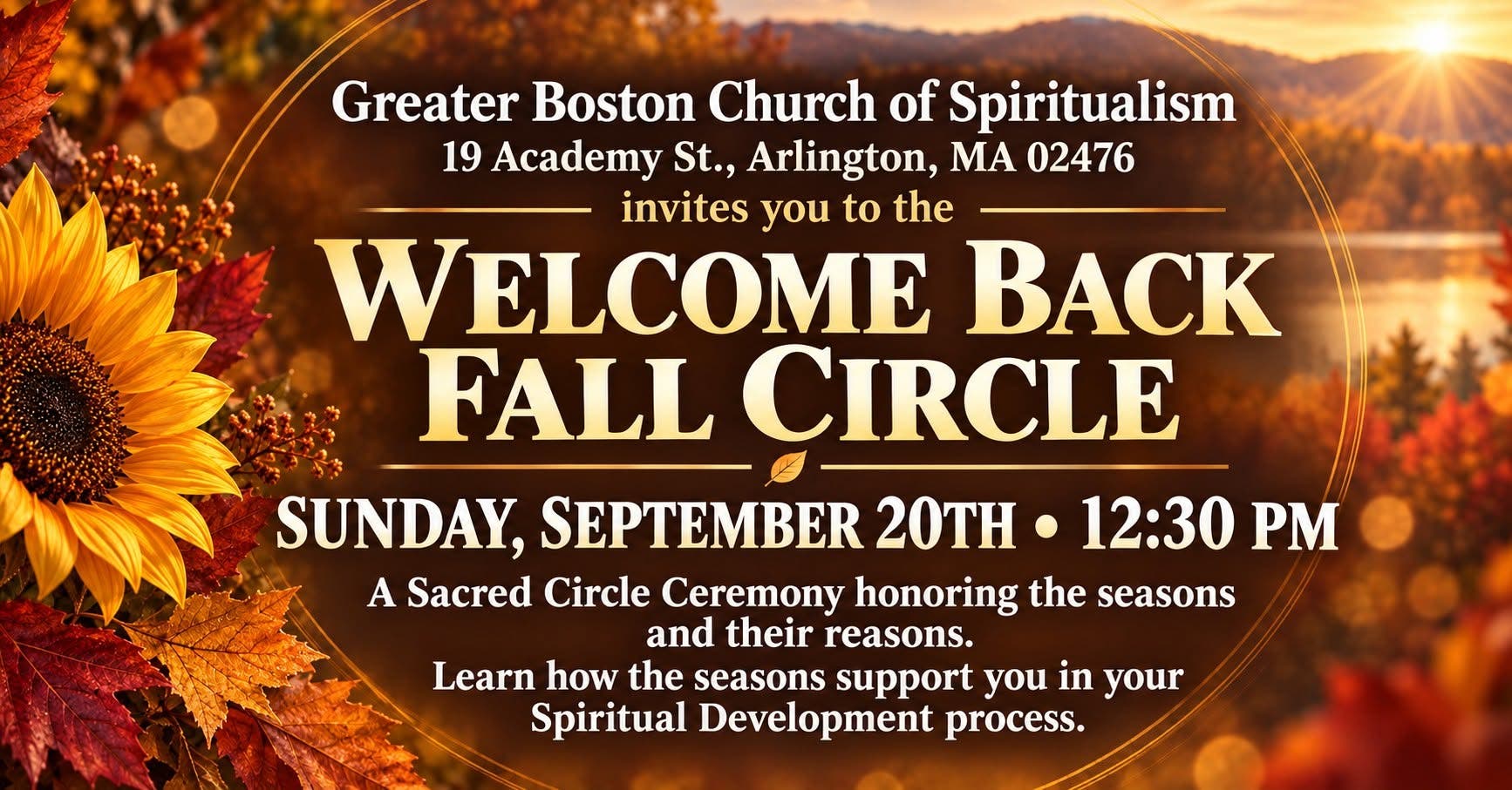 Welcome Back Fall Circle