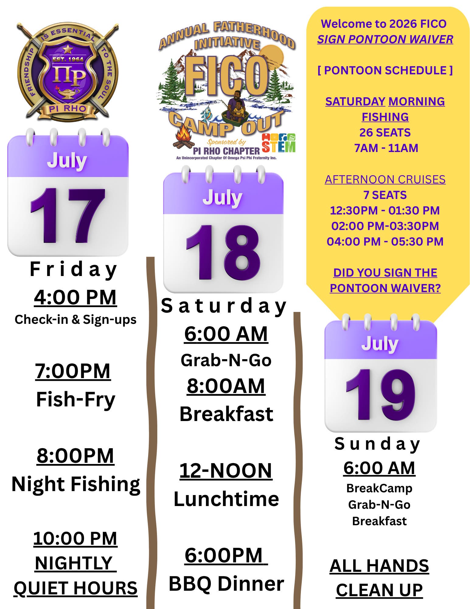 Annual Fatherhood Initiative Camp Out (FICO)