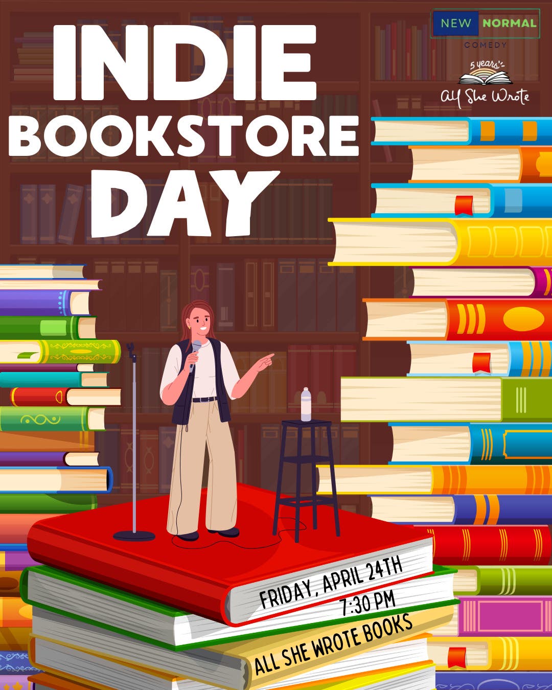 All She Wrote Books Presents: Bookworm Comedy