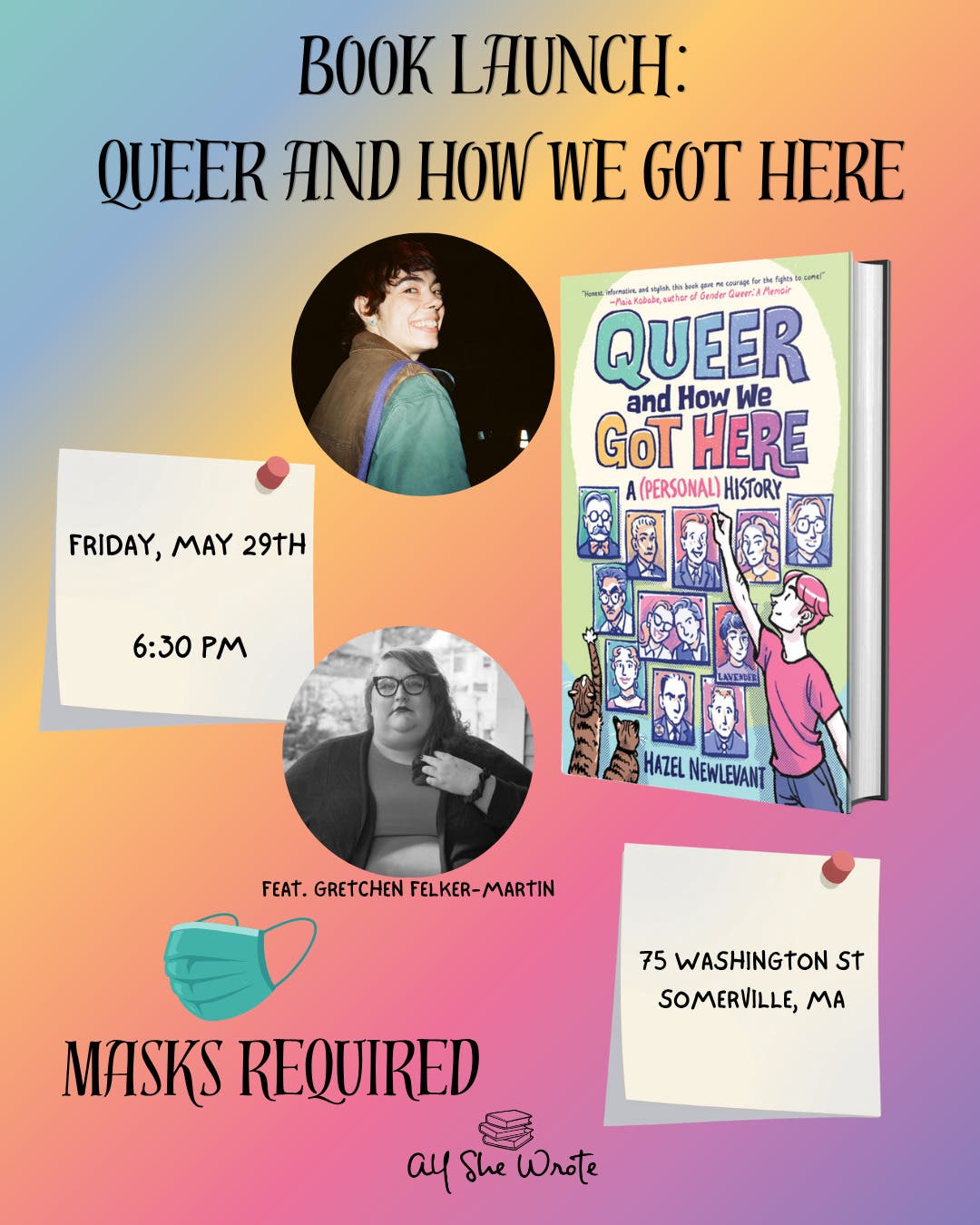 All She Wrote Books Presents: QUEER AND HOW WE GOT HERE Book Launch