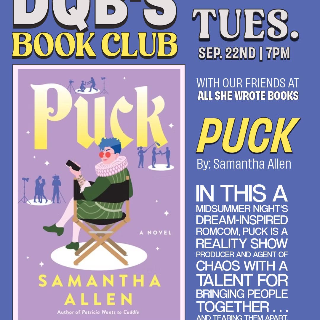 Dani's Queer Bar x All She Wrote Books Book Club: PUCK