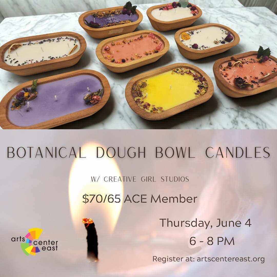 Botanical Dough Bowl Candles Workshop