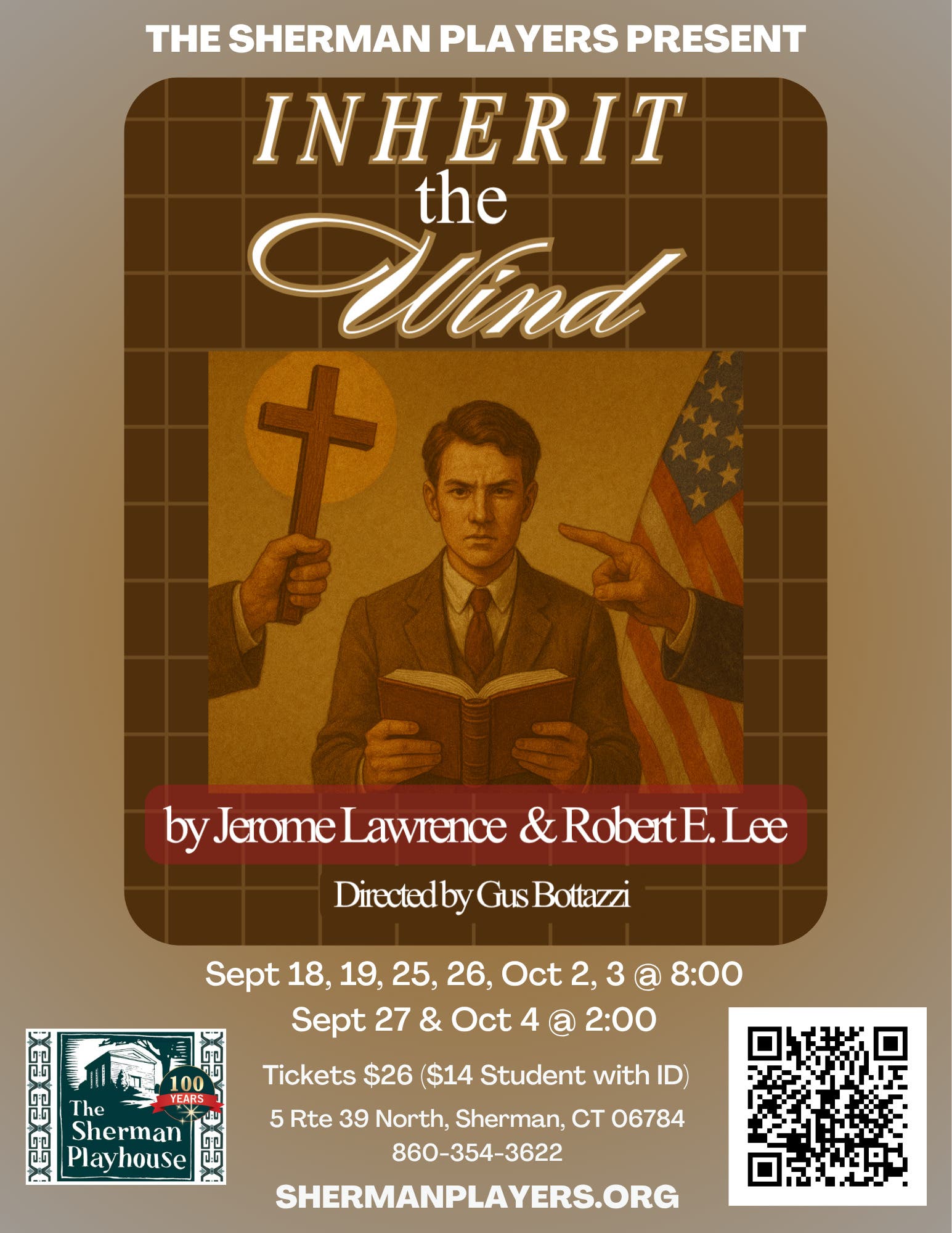 Inherit the Wind Opens September 18 at 8:00 PM