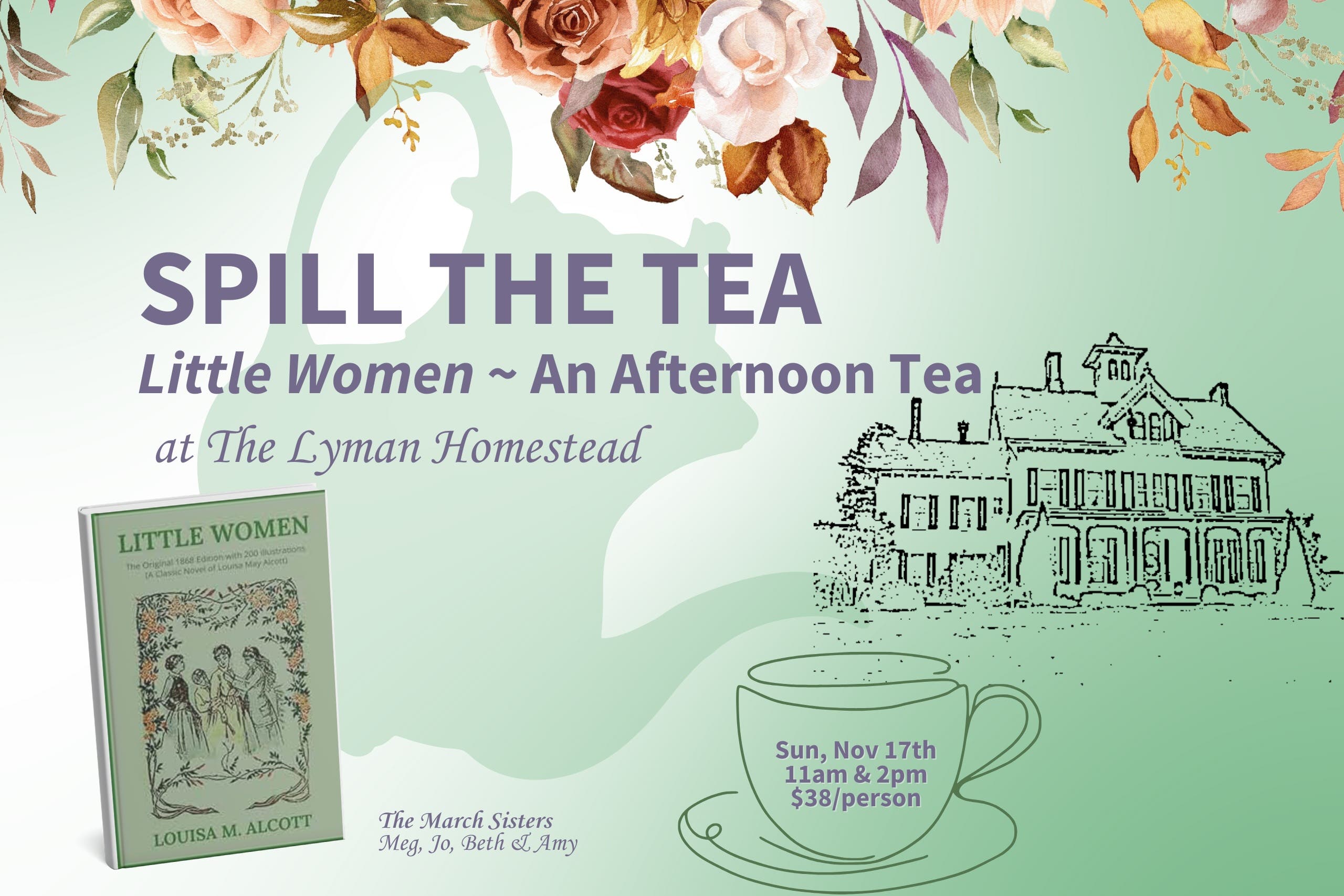 Nov 17 Spill the Tea Little Women An Afternoon Tea Wallingford