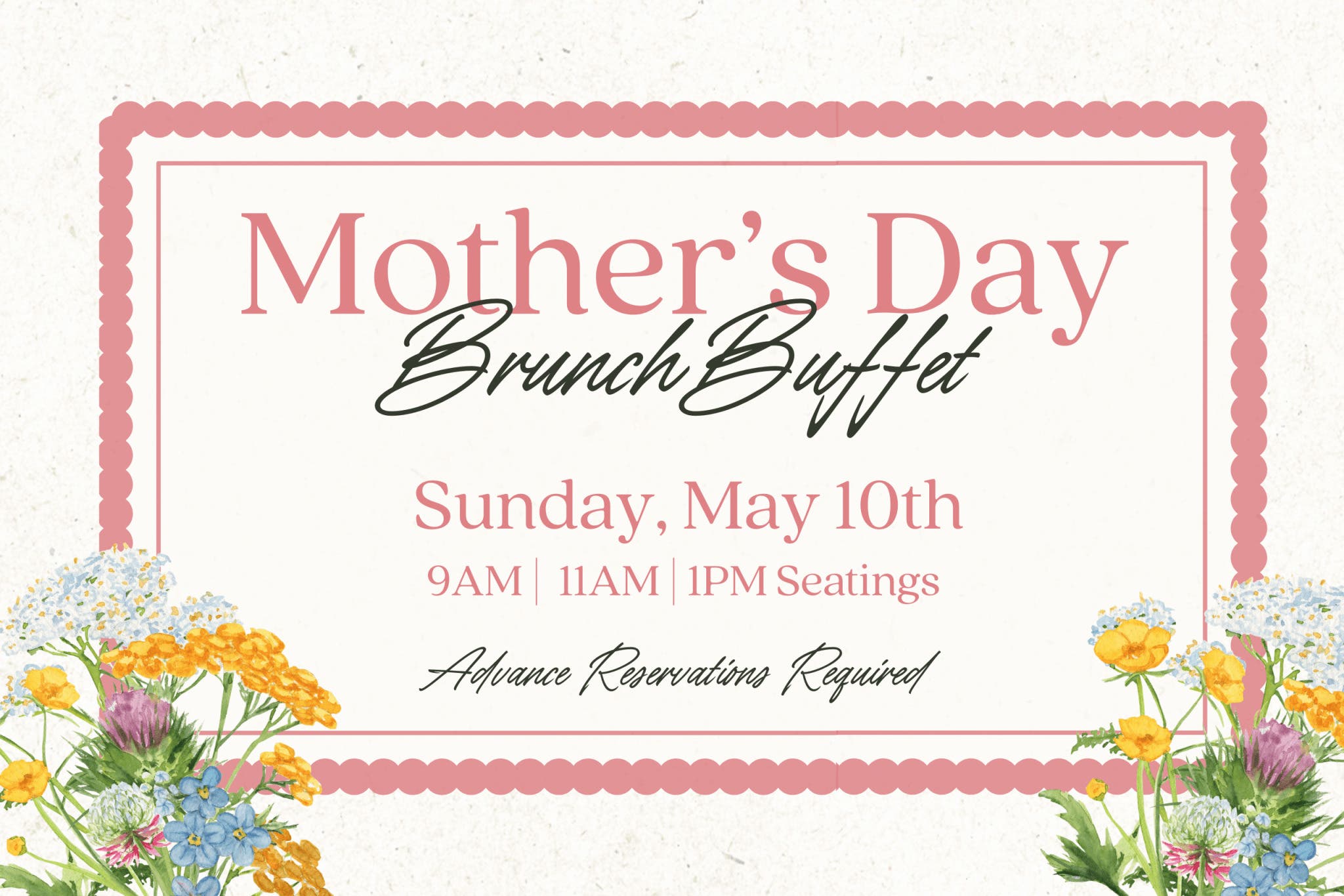 Mother's Day Brunch Buffet Under the Tent at 1741 Pub & Grill