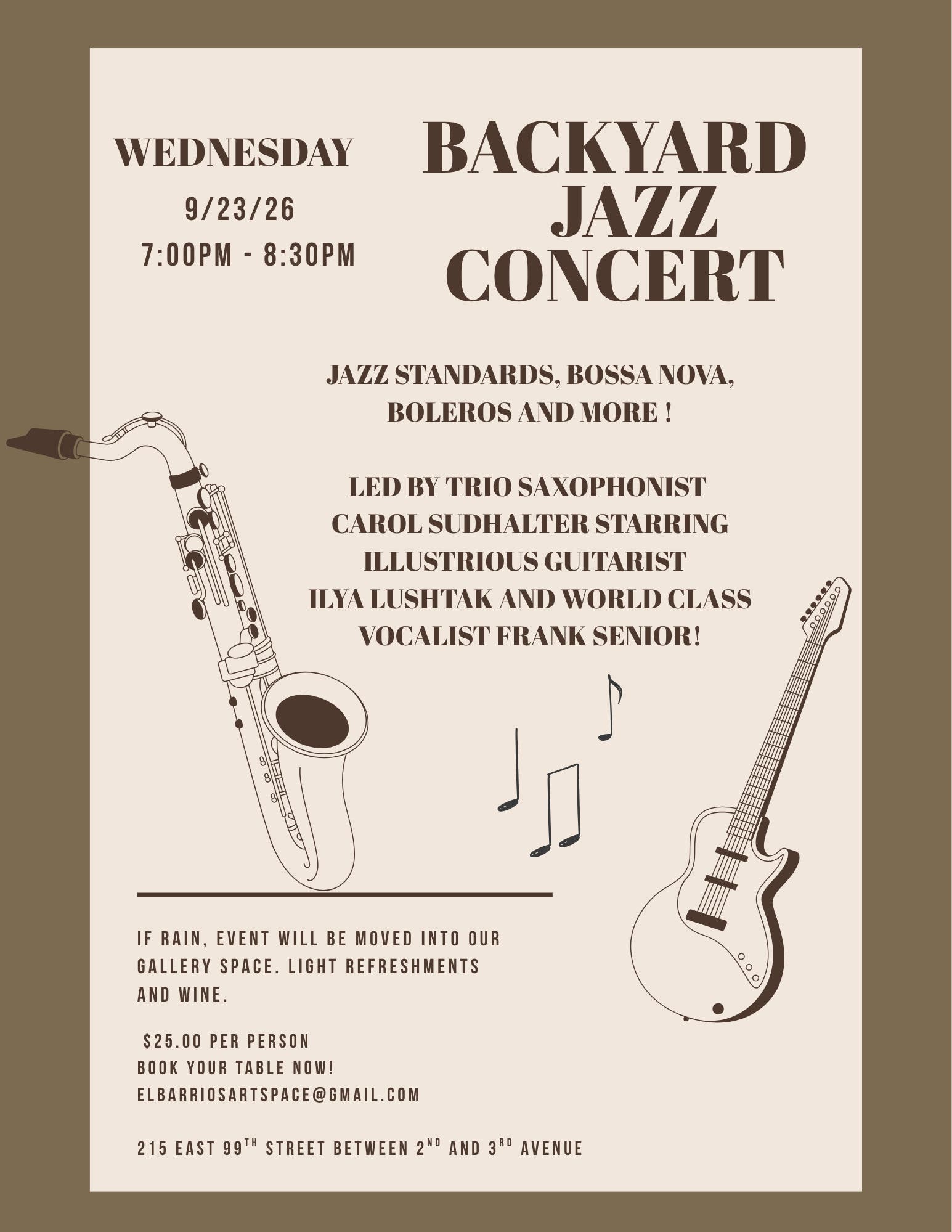 Backyard Jazz Concert