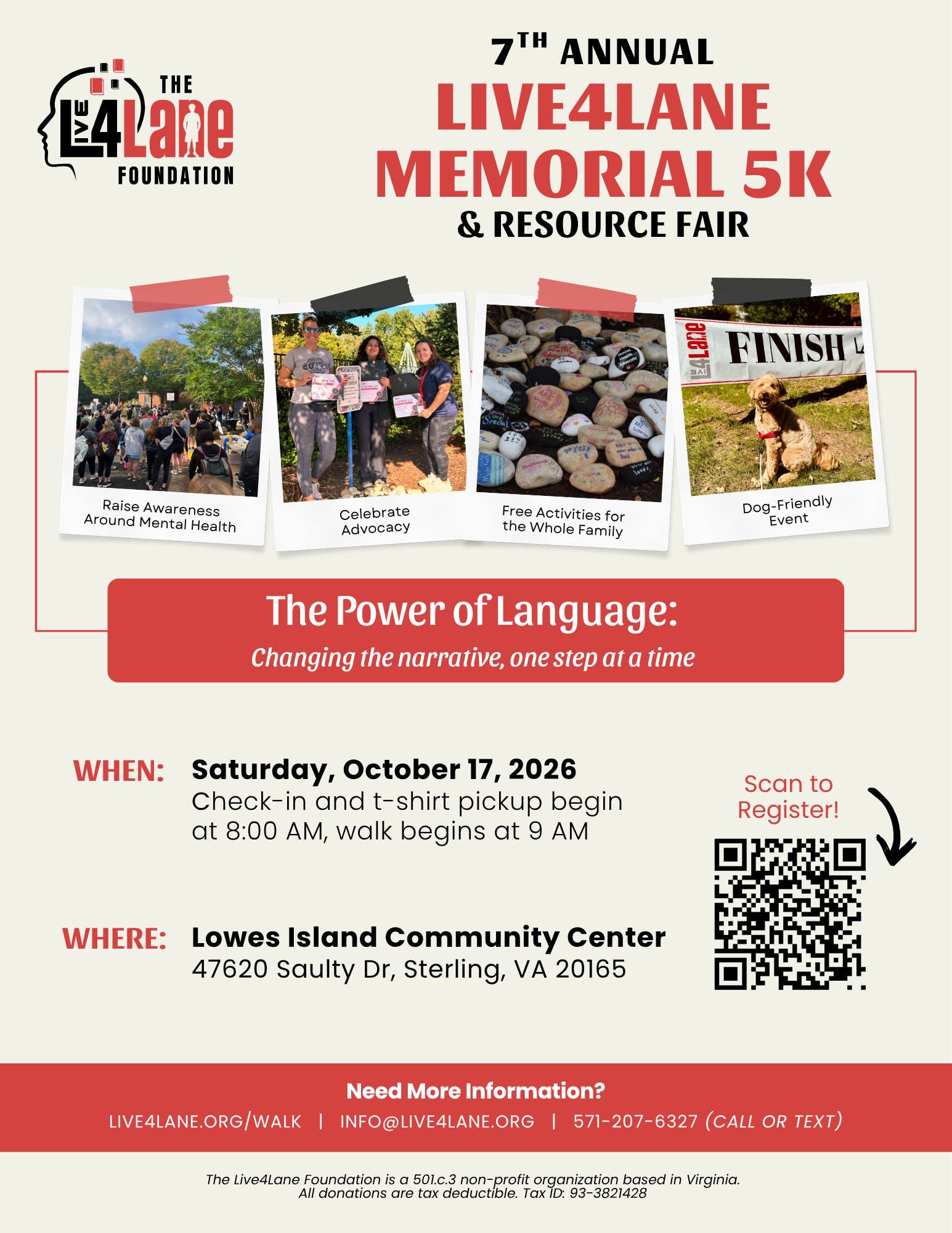 7th Annual Live4Lane Memorial 5K & Resource Fair