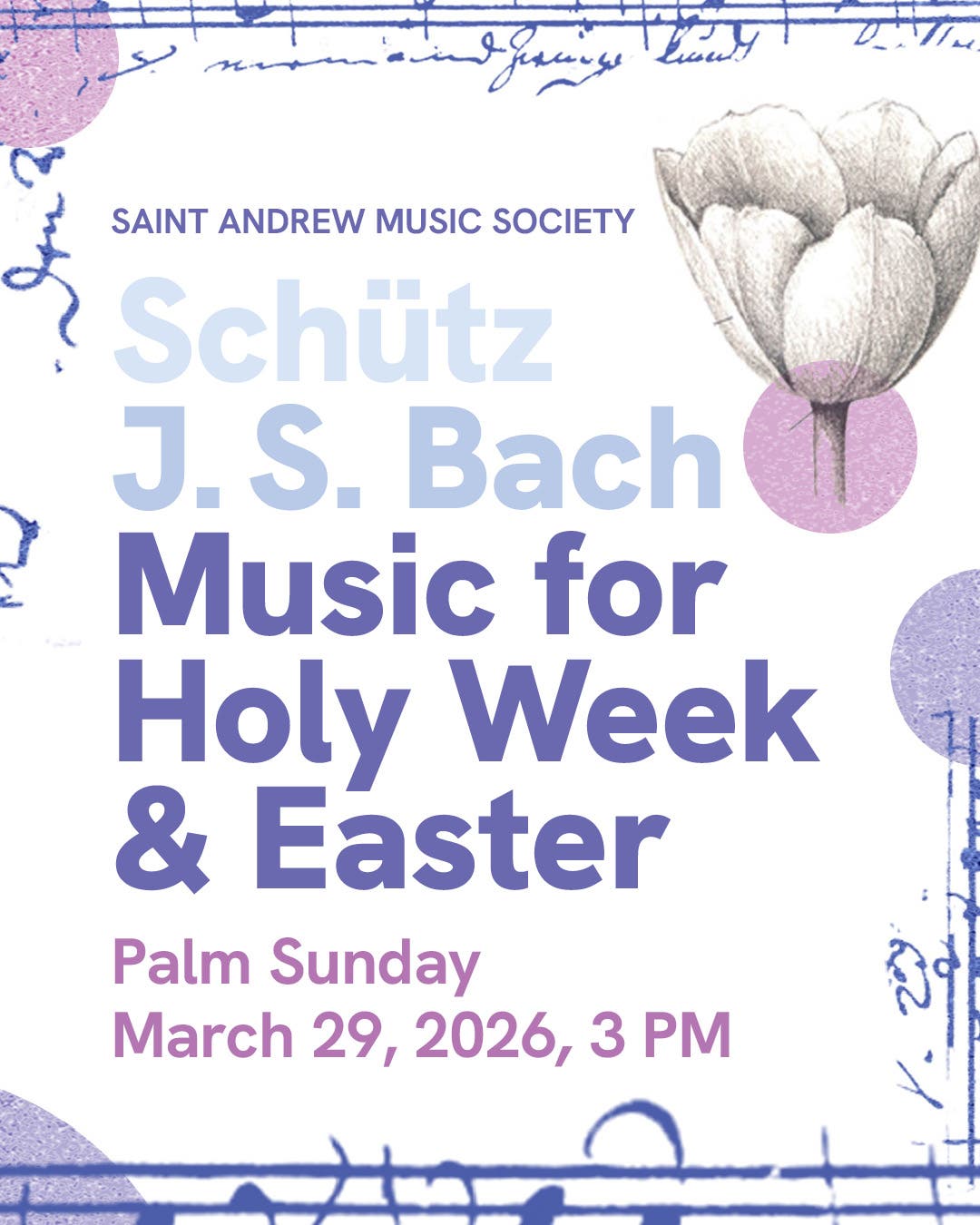 Music on Madison: Music for Holy Week - Bach & Schütz