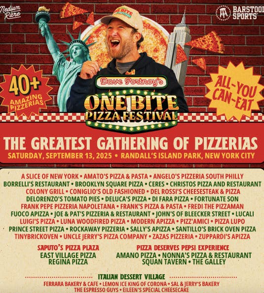 Dave Portnoy’s One Bite Pizza Festival 2025 - Promo Code RAVEFAM
