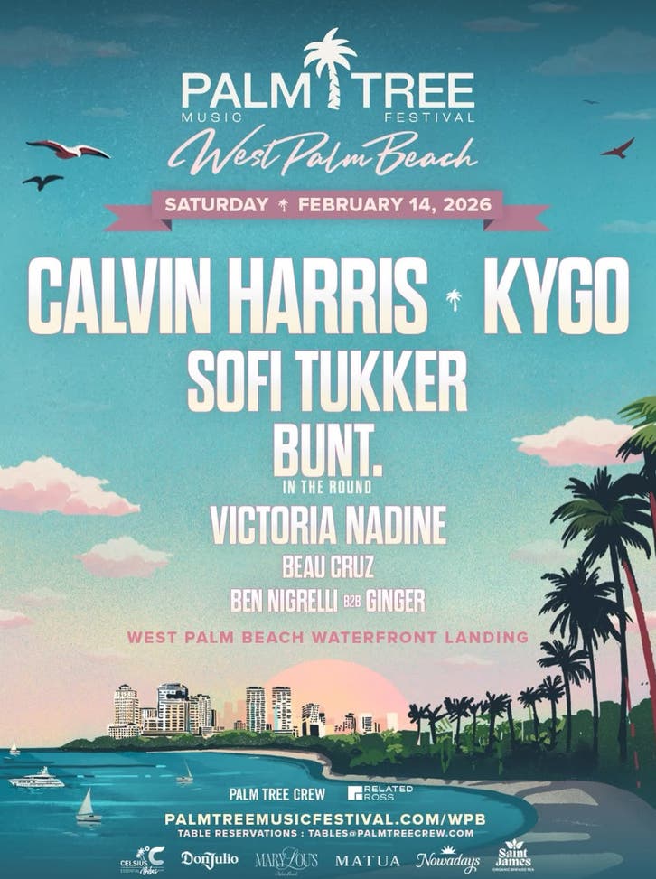 Feb 14 | Palm Tree Music Festival: West Palm Beach 2026 - Promo Code ...