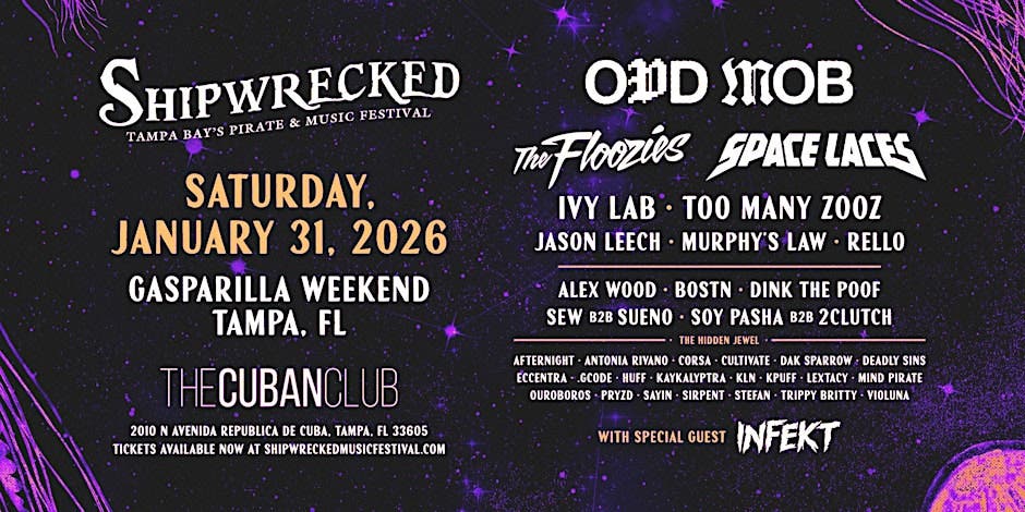 Shipwrecked Music Festival 2026 - Promo Code "RAVEFAM"
