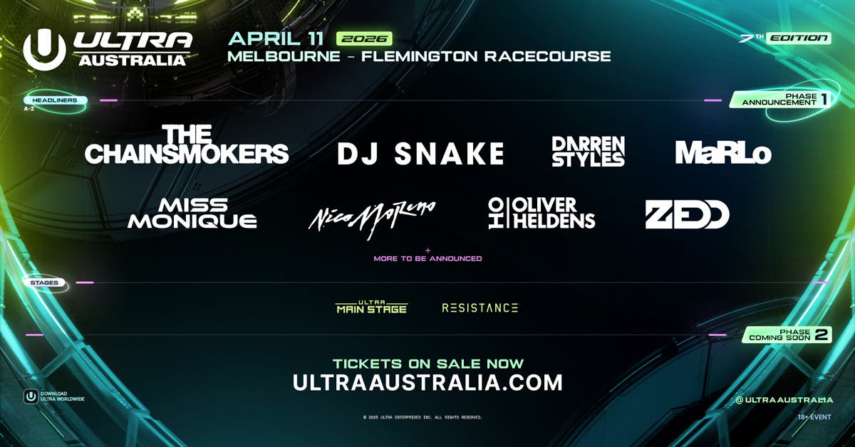 Ultra Australia 2026 - Promo Code "RAVEFAM"