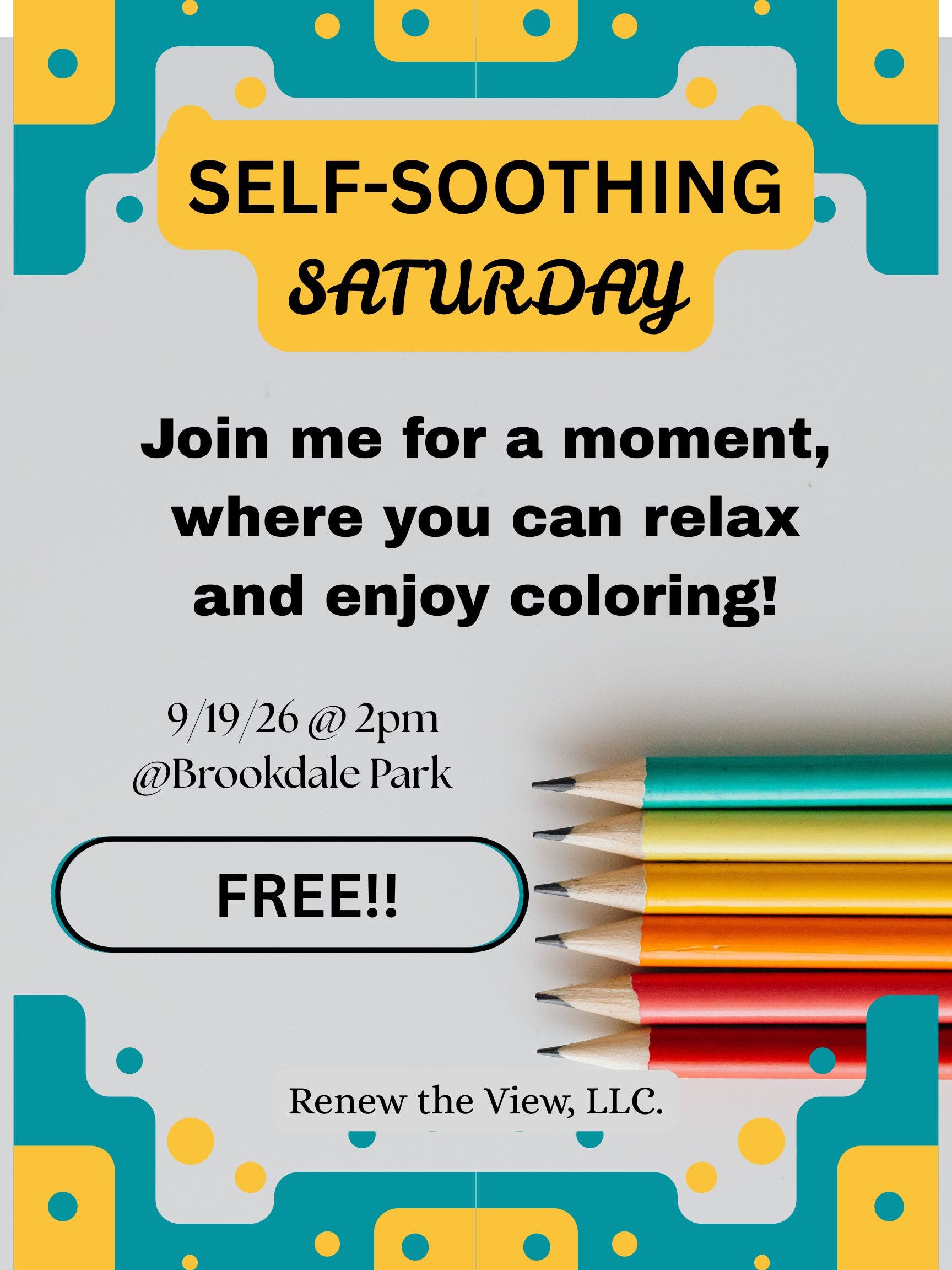 Self-Soothing Saturday at Brookdale