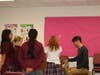 After school choir practice with Mr. Crowley and his students