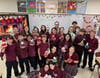 Sixth Graders made snowmen from socks and rice and created holiday cards for the children at Lurie’s Children's Hospital