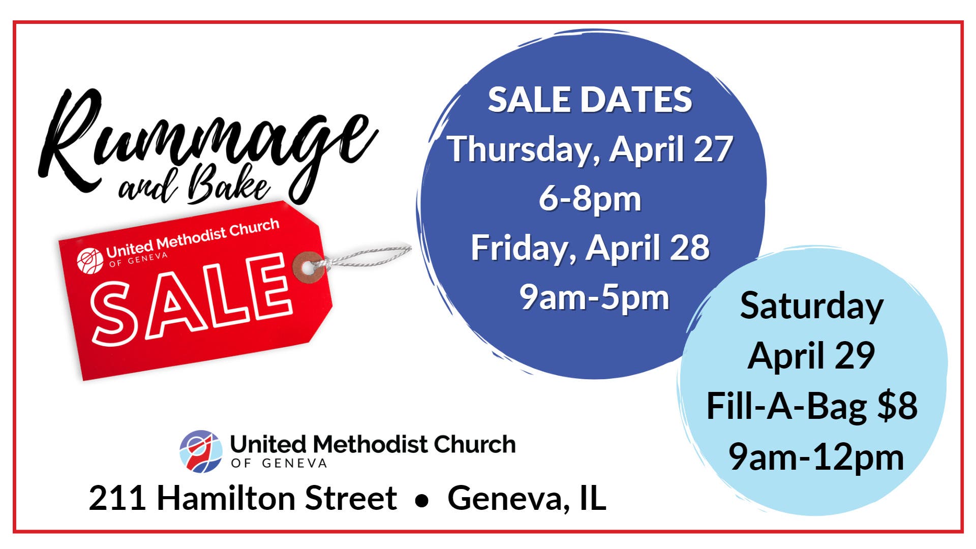 UMCG Hosts Spring Rummage Sale