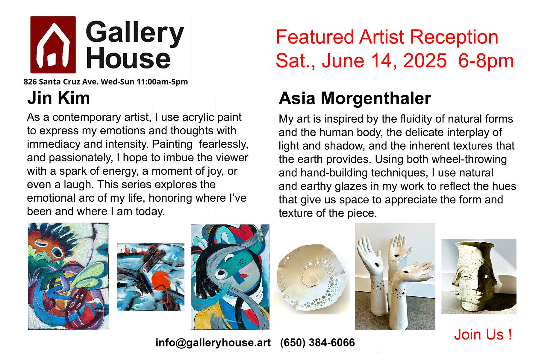 June Featured Artist Reception at Gallery House