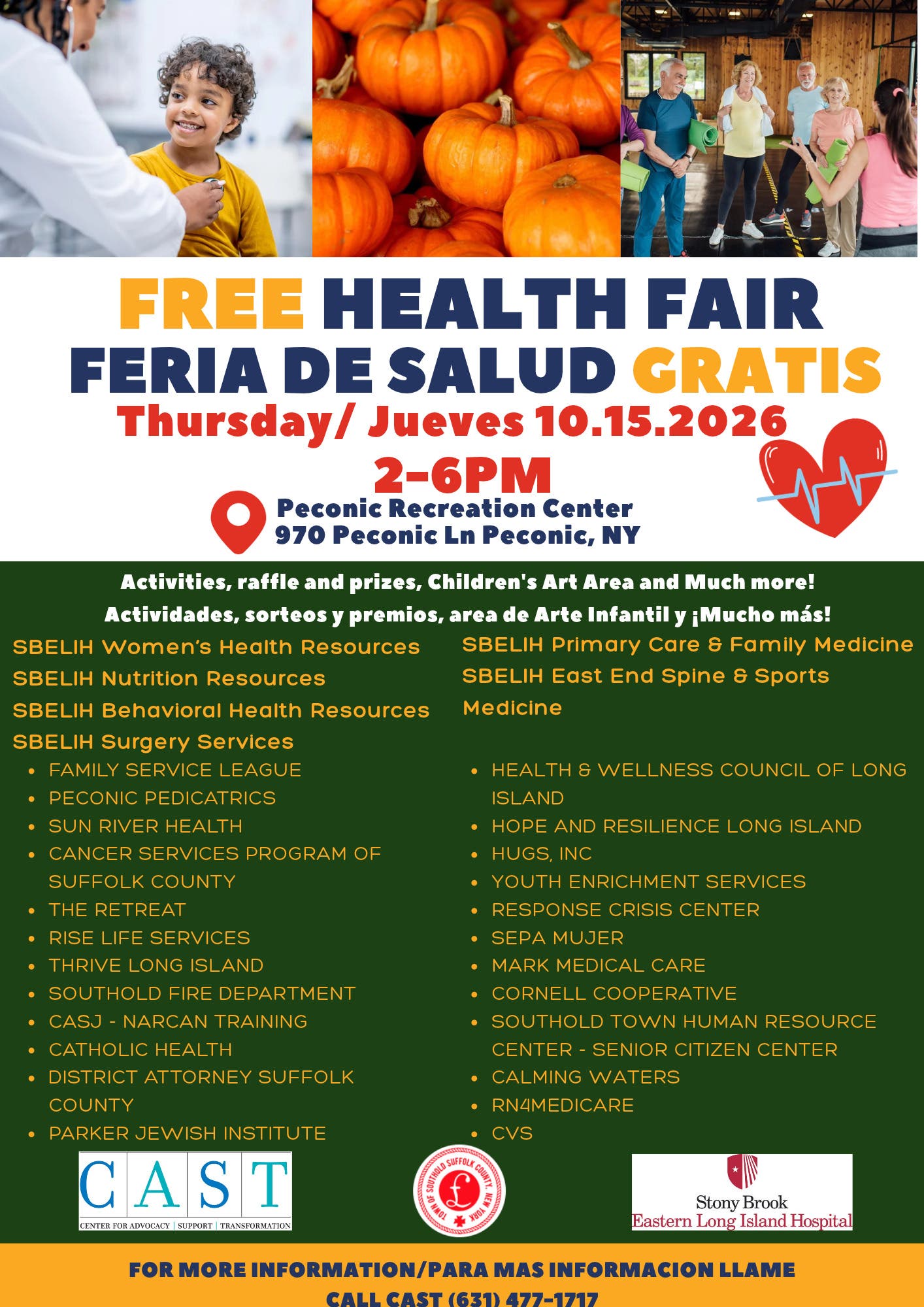 Free Health Fair / Feria De Salud Gratis