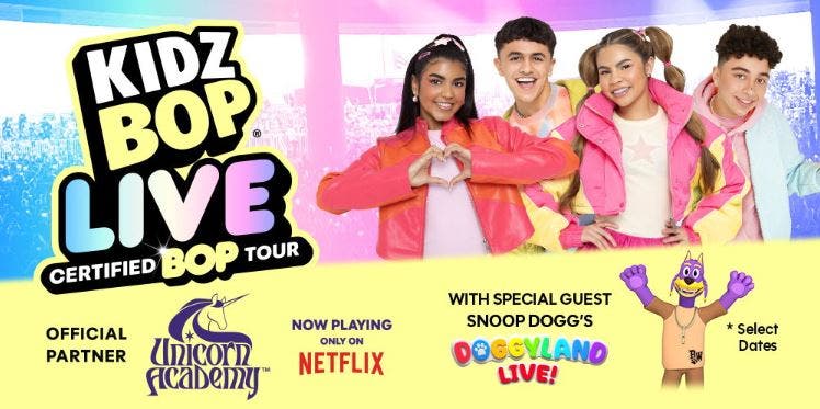 KIDZ BOP LIVE Certified BOP Tour