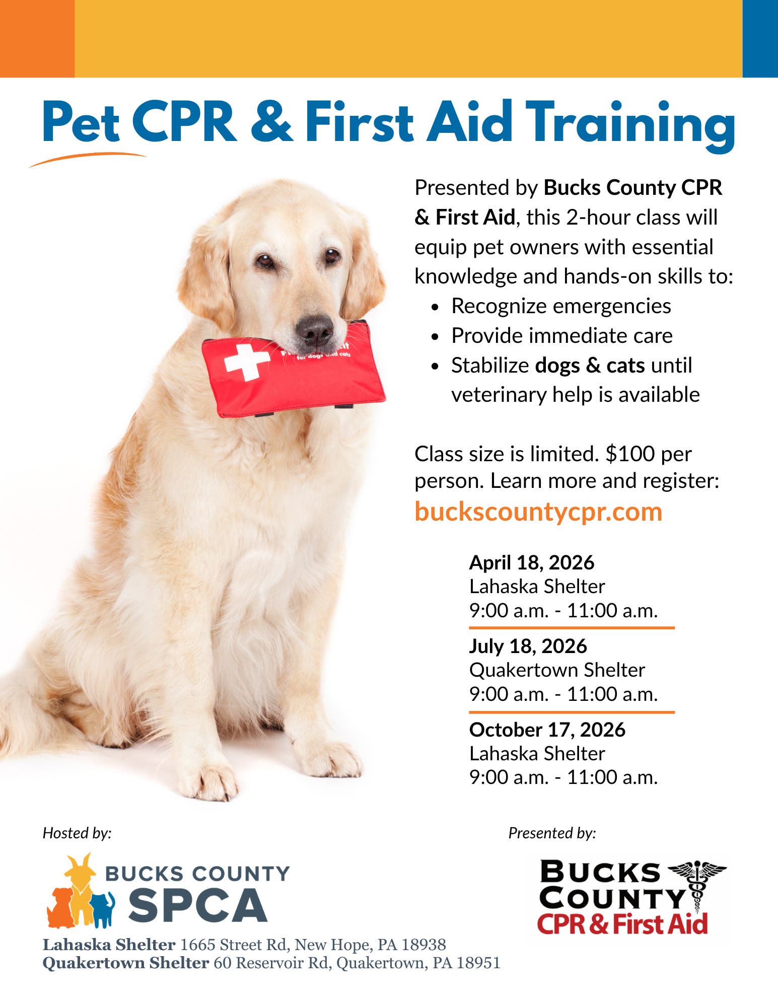 Pet CPR & First Aid