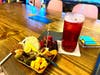 Veggie charcuterie on a heart shaped plate