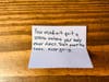The note I selected
