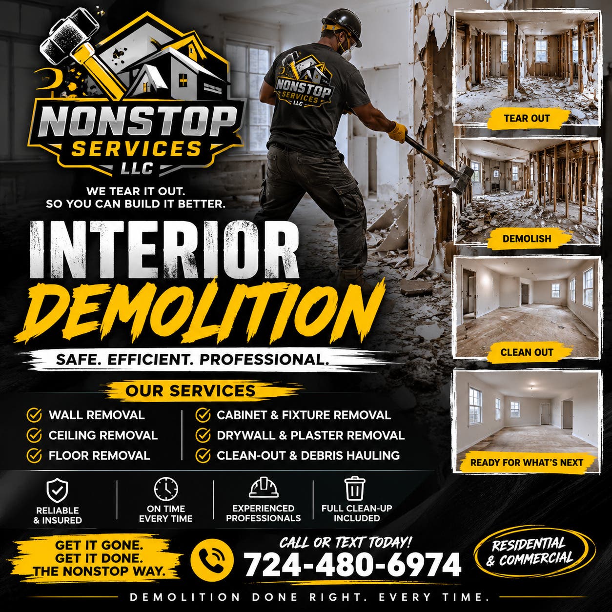 Interior demolition