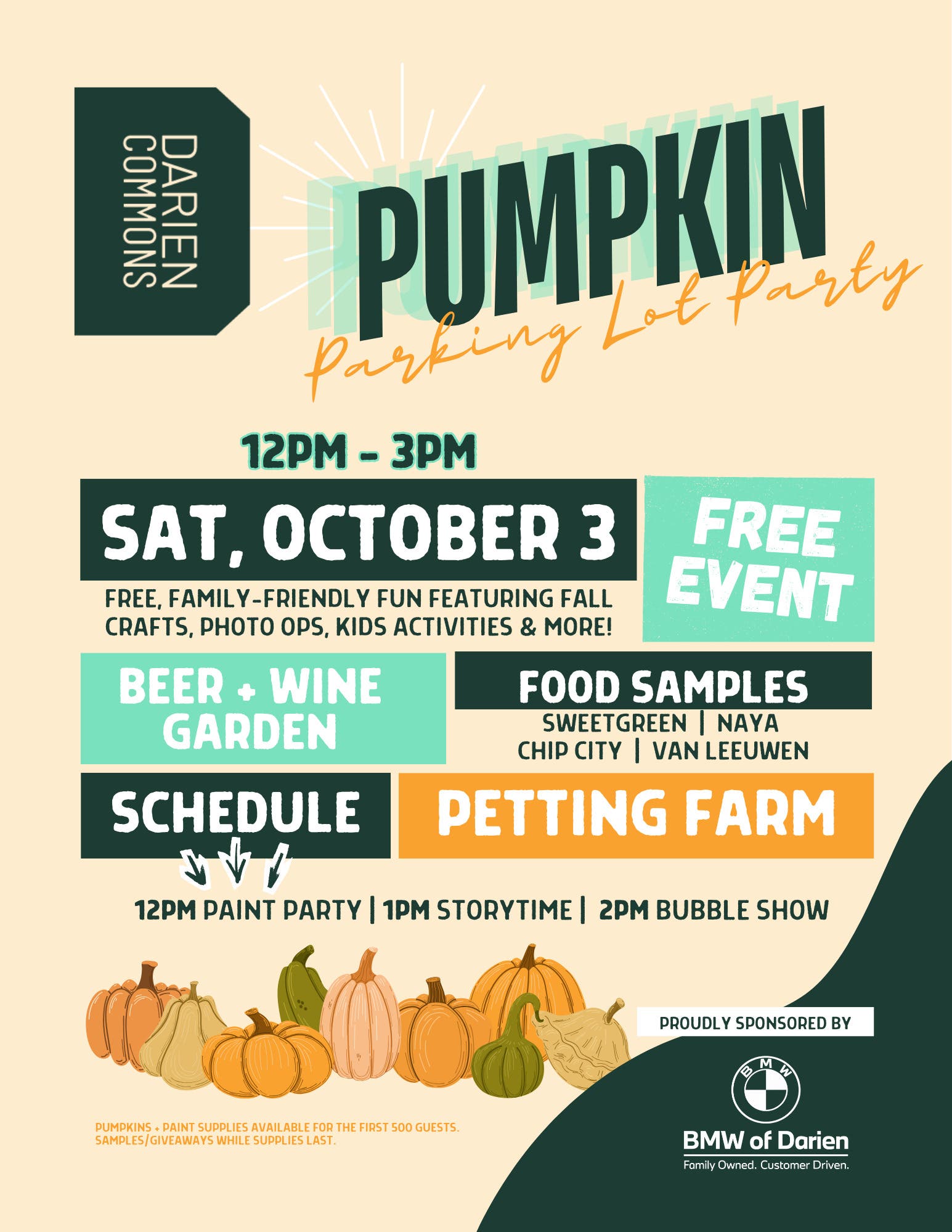 Darien Commons Pumpkin Parking Lot Party