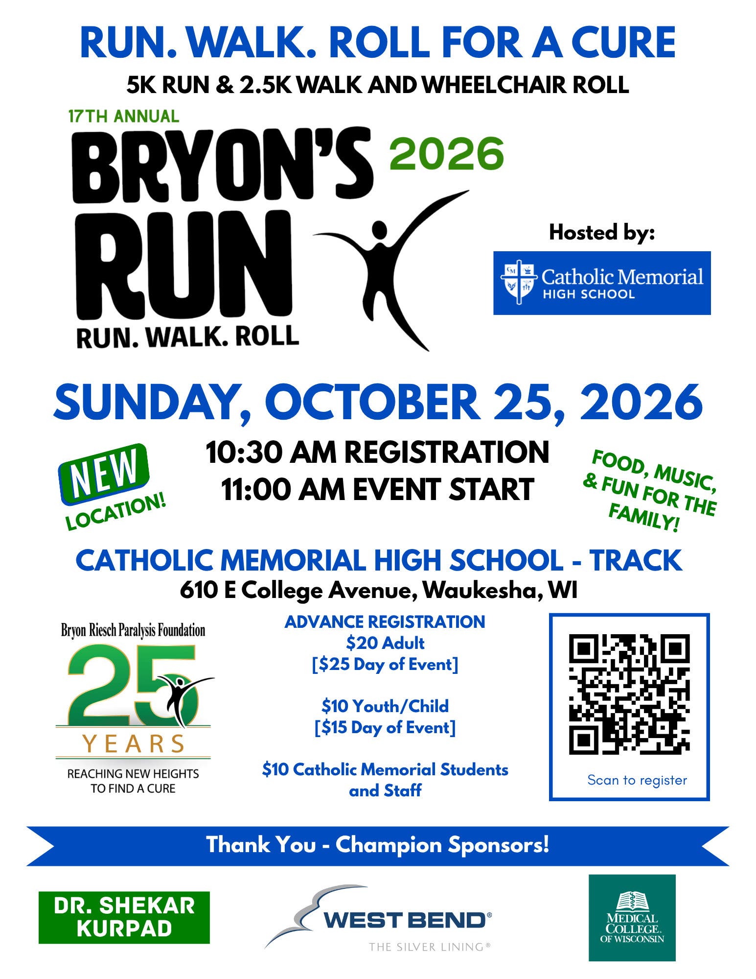 Bryon's 5K Run Walk Roll for a Cure 2026
