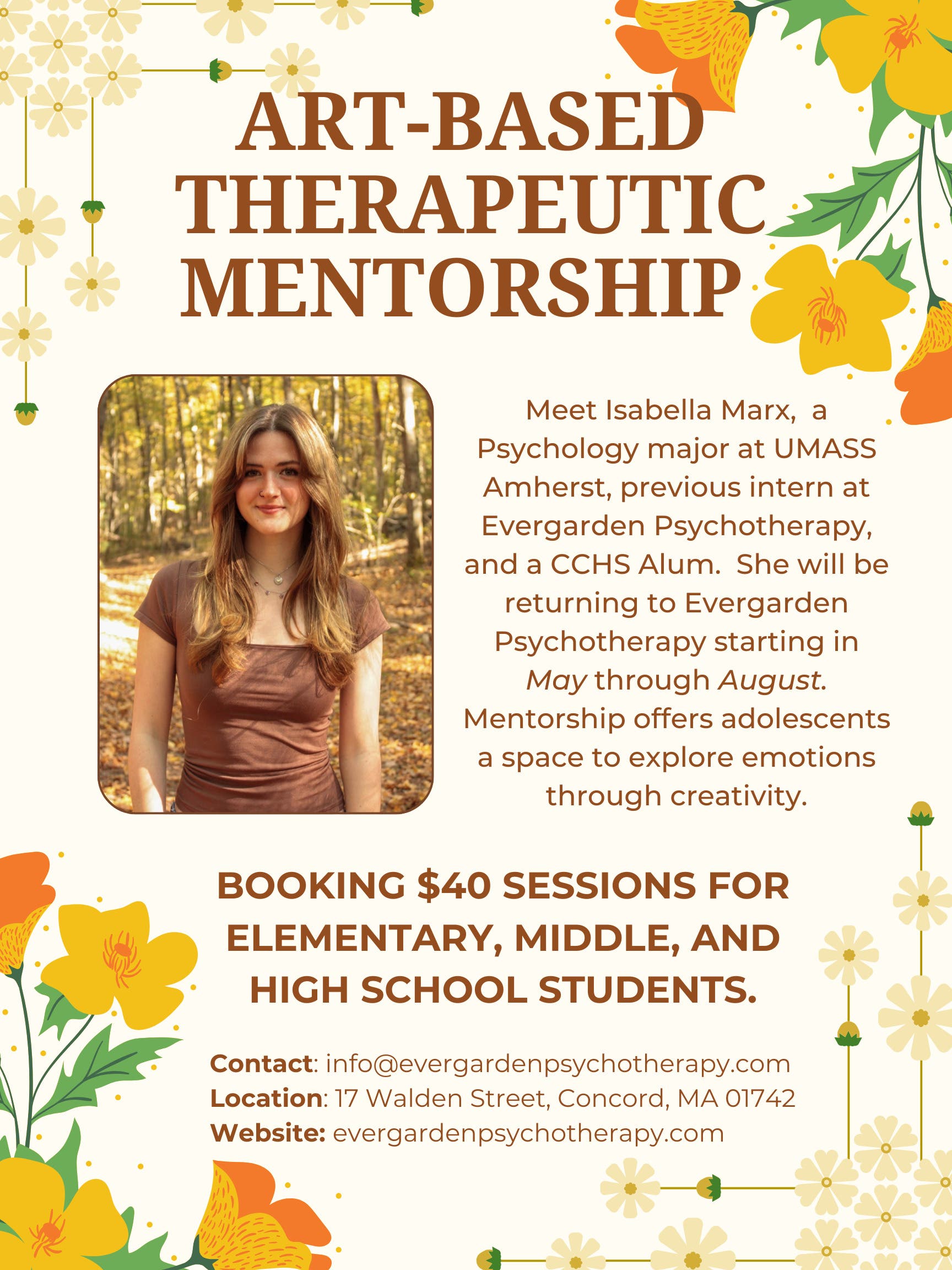 Art-based Therapeutic mentorship with Isabella