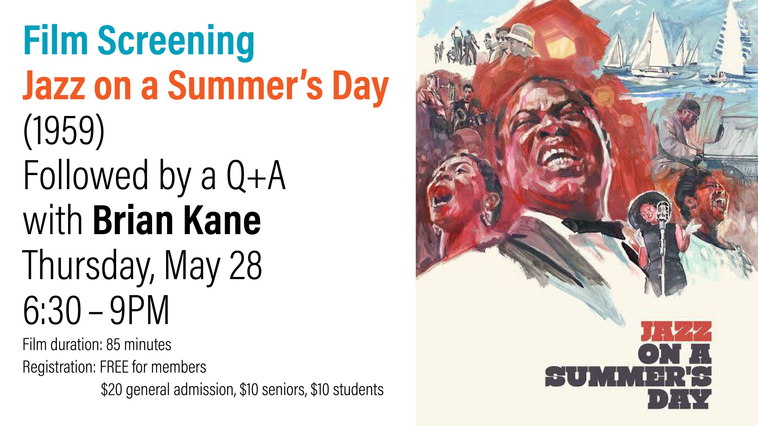 Film Screening: “Jazz on a Summer’s Day” with Q+A