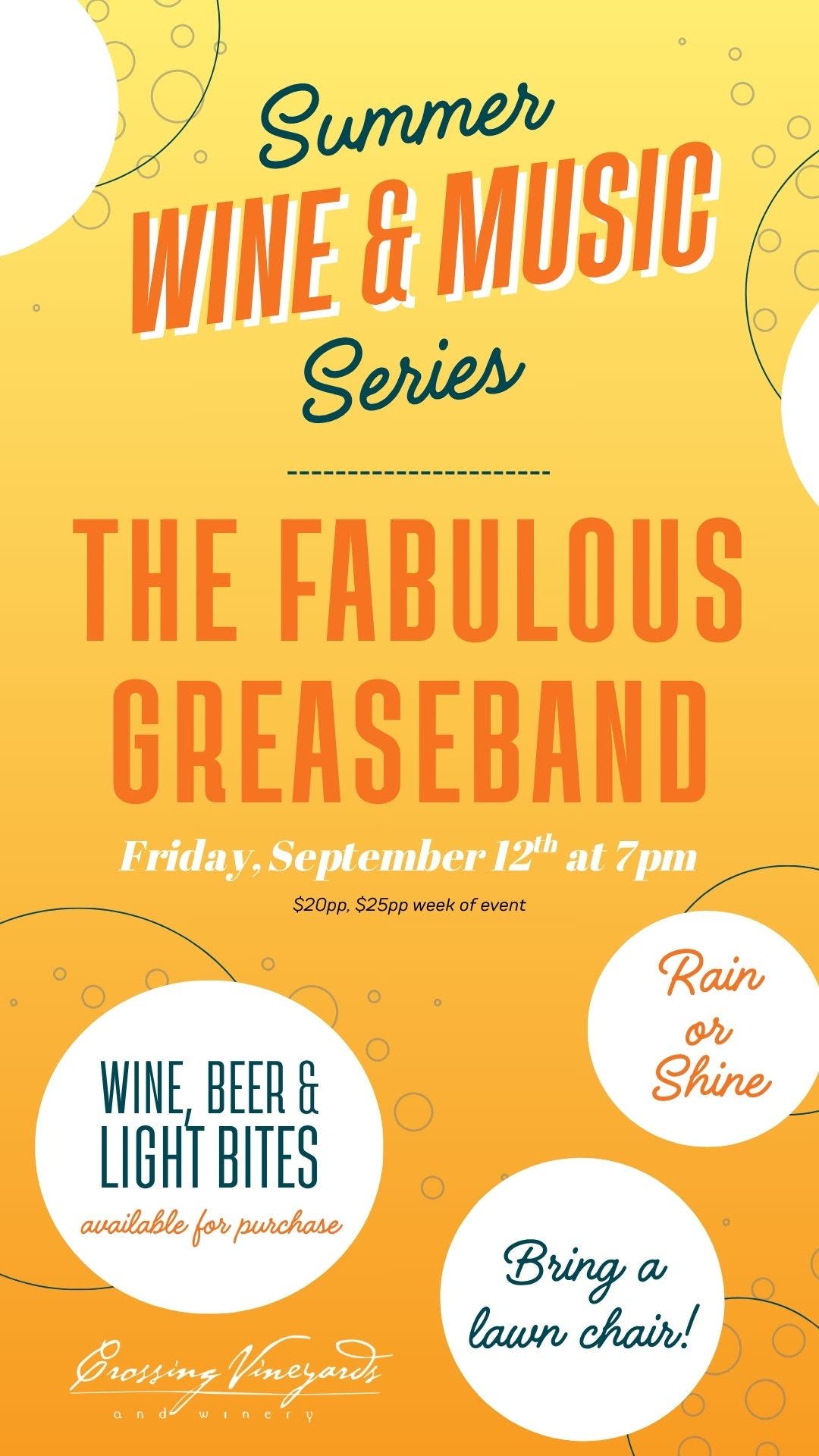 Summer Music Series - 9/12, The Fabulous Greaseband