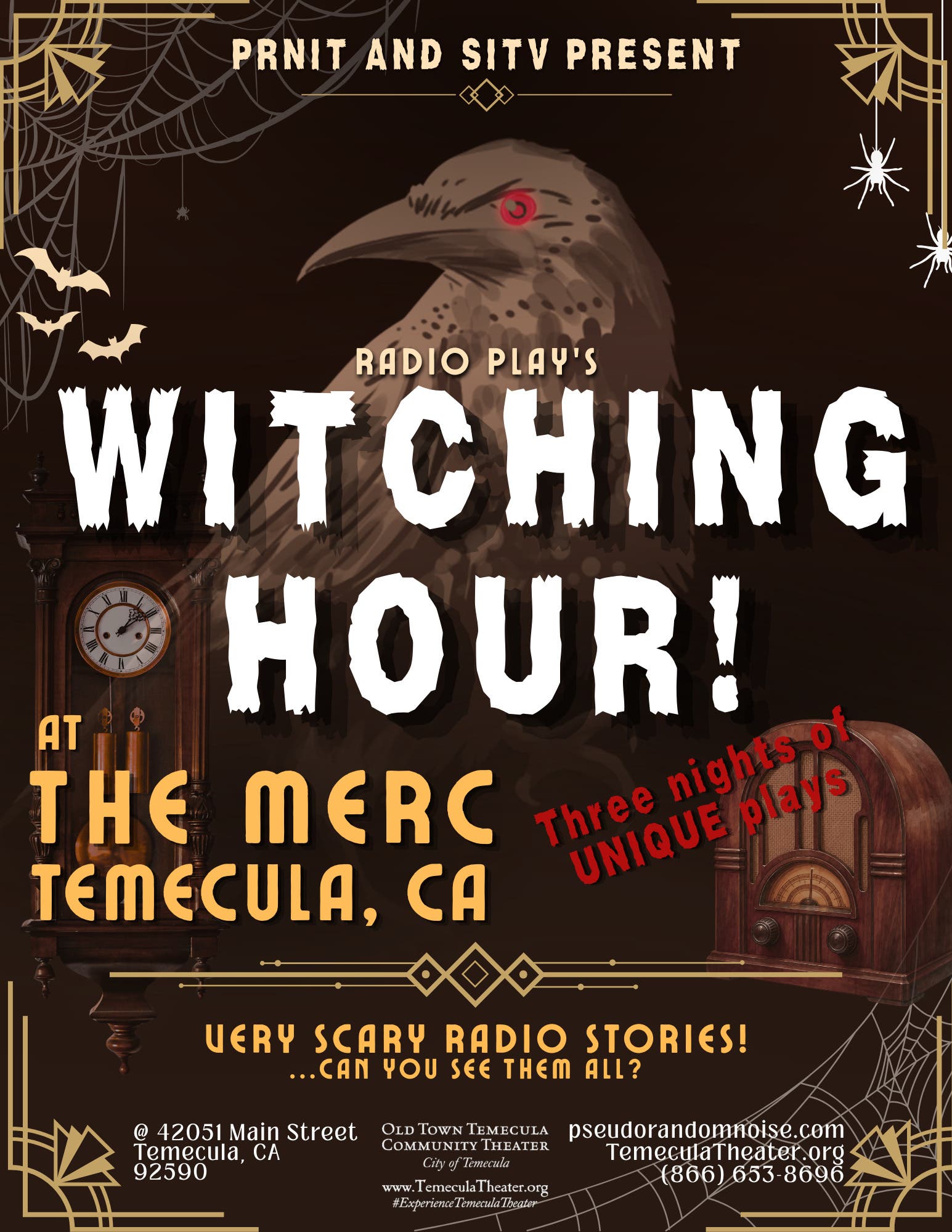 The "Witching Hour!" Radio Play! Halloween Play Reads - 4 UNIQUE SHOWS!