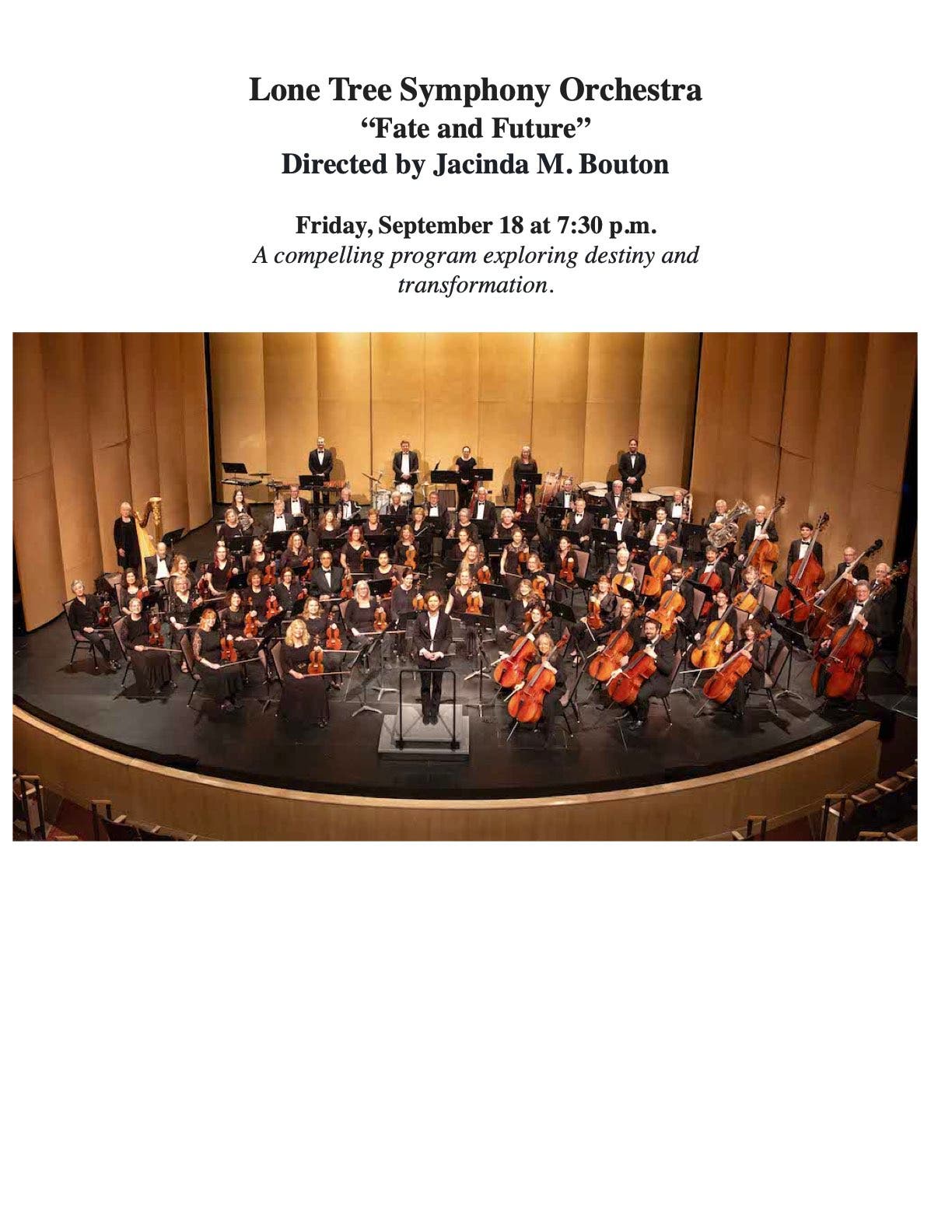 Lone Tree Symphony Orchestra “Fate and Future”