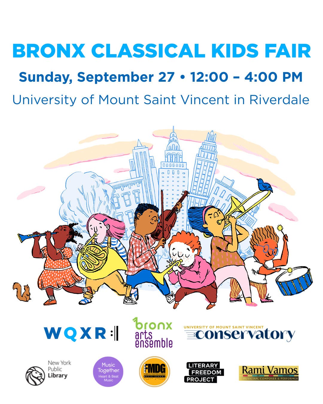 University of Mount Saint Vincent & WQXR Radio Station Host Bronx Classical Kids Fair