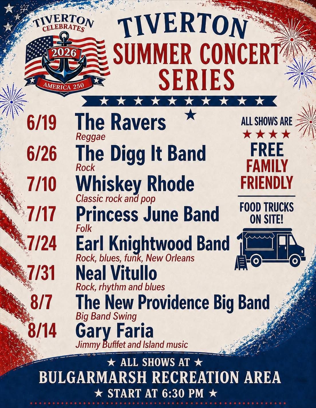2026 Tiverton Summer Concert Series