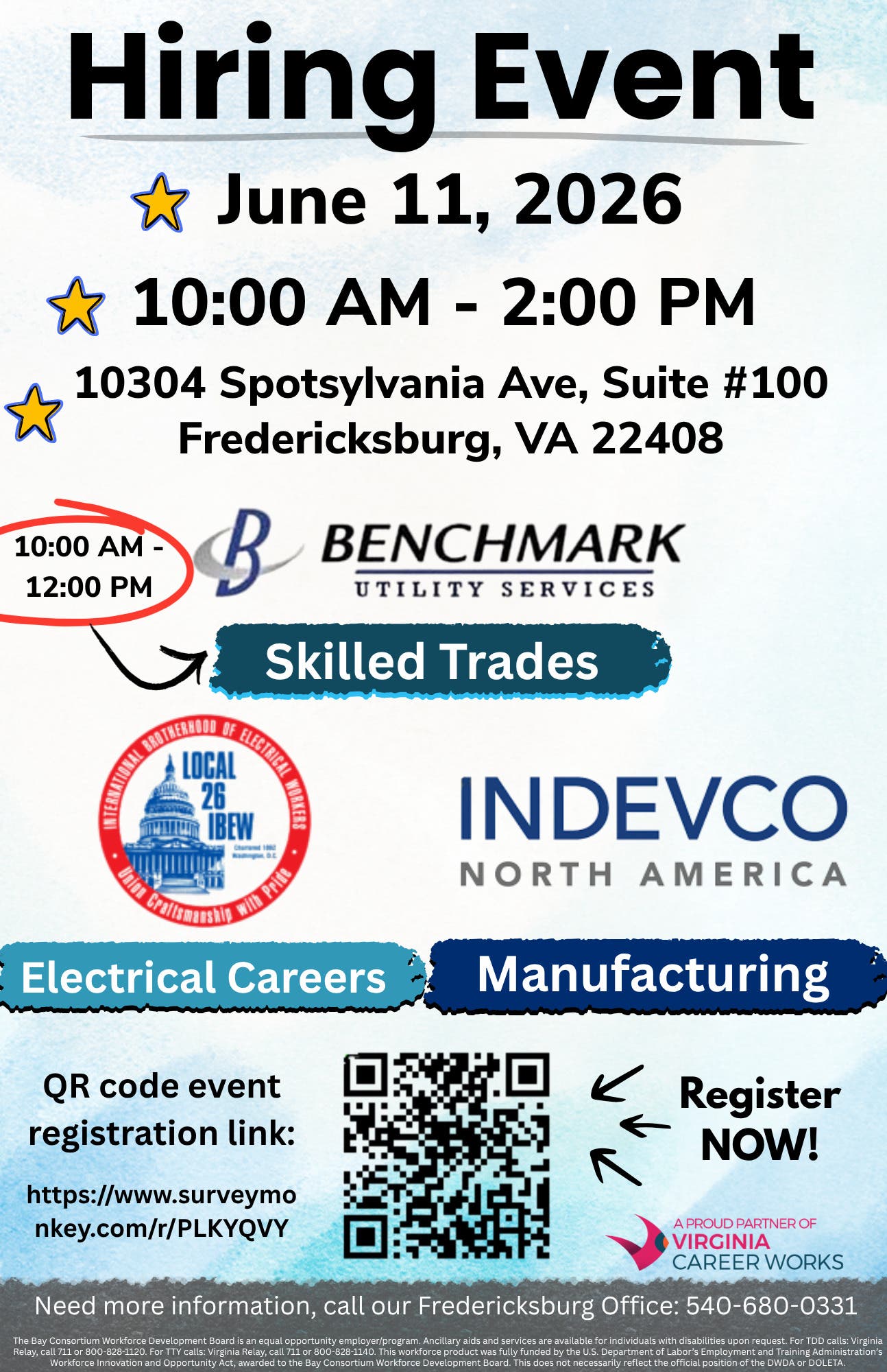 Fredericksburg Hiring Event - Virginia Career Works