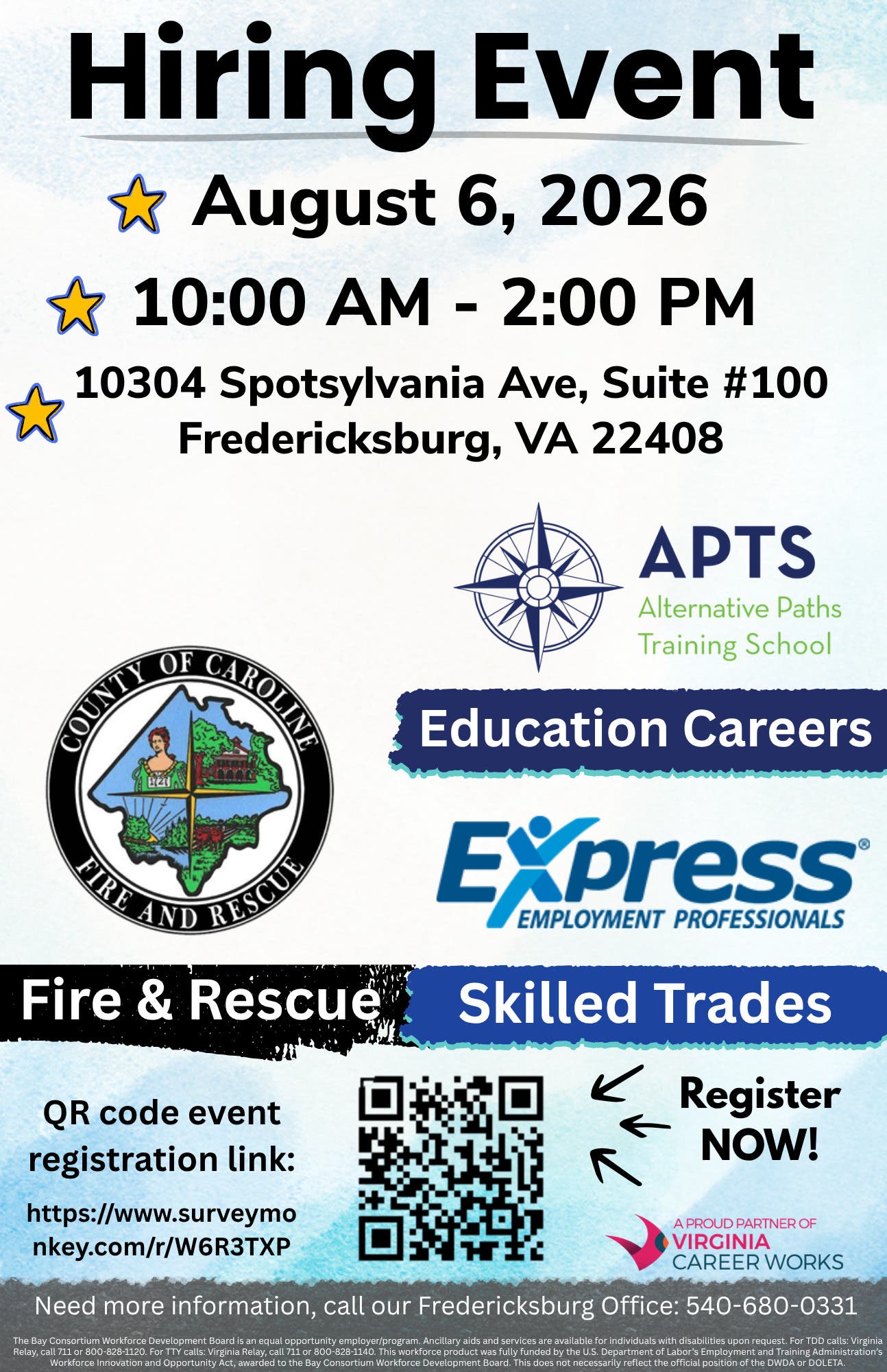 Fredericksburg Area Hiring Event - Every Thursday 